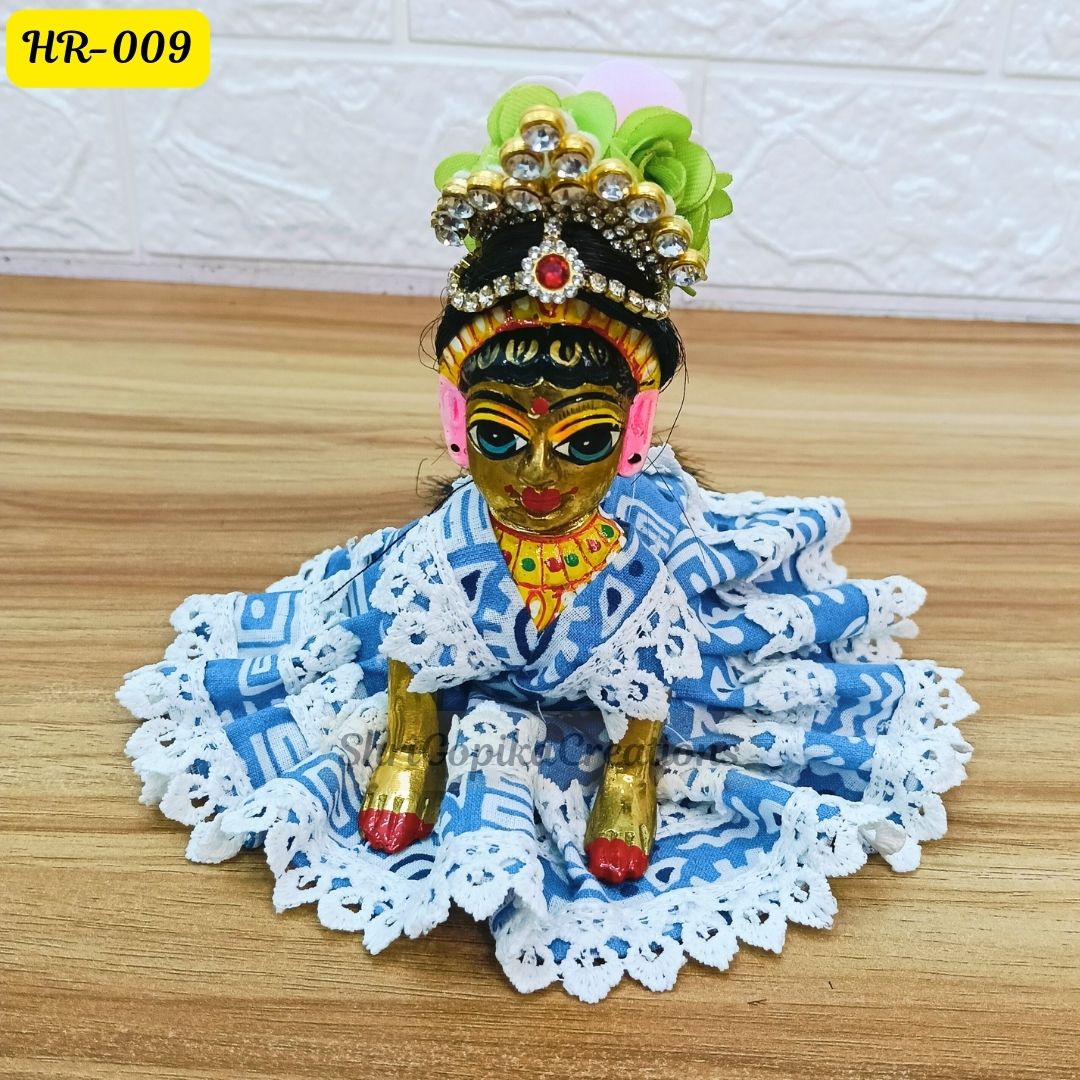 Designer Open Hair Wig for Radha  Rani Ji | Size- 2, 4 Number | HR009