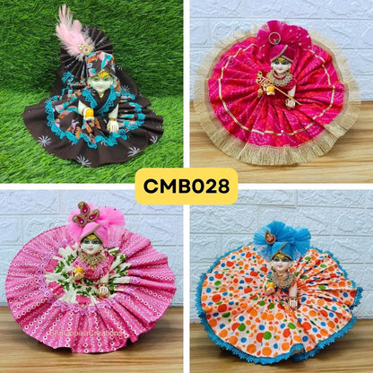 Laddu Gopal Cotton Poshak Collection (Pack of 4) - CMB028