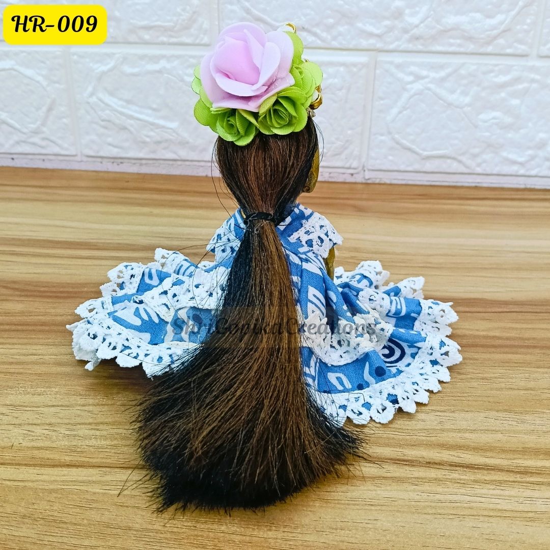 Designer Open Hair Wig for Radha  Rani Ji | Size- 2, 4 Number | HR009