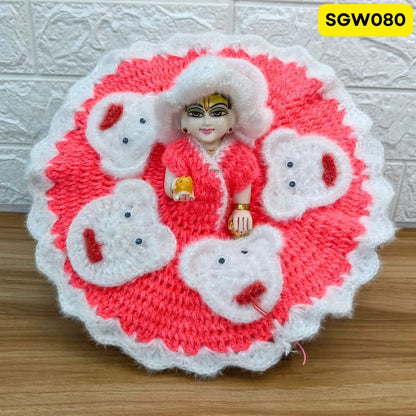 Premium Woolen Dress for Laddu Gopal Ji | SGW080 (SAME DESIGN AND RANDOM COLOUR)