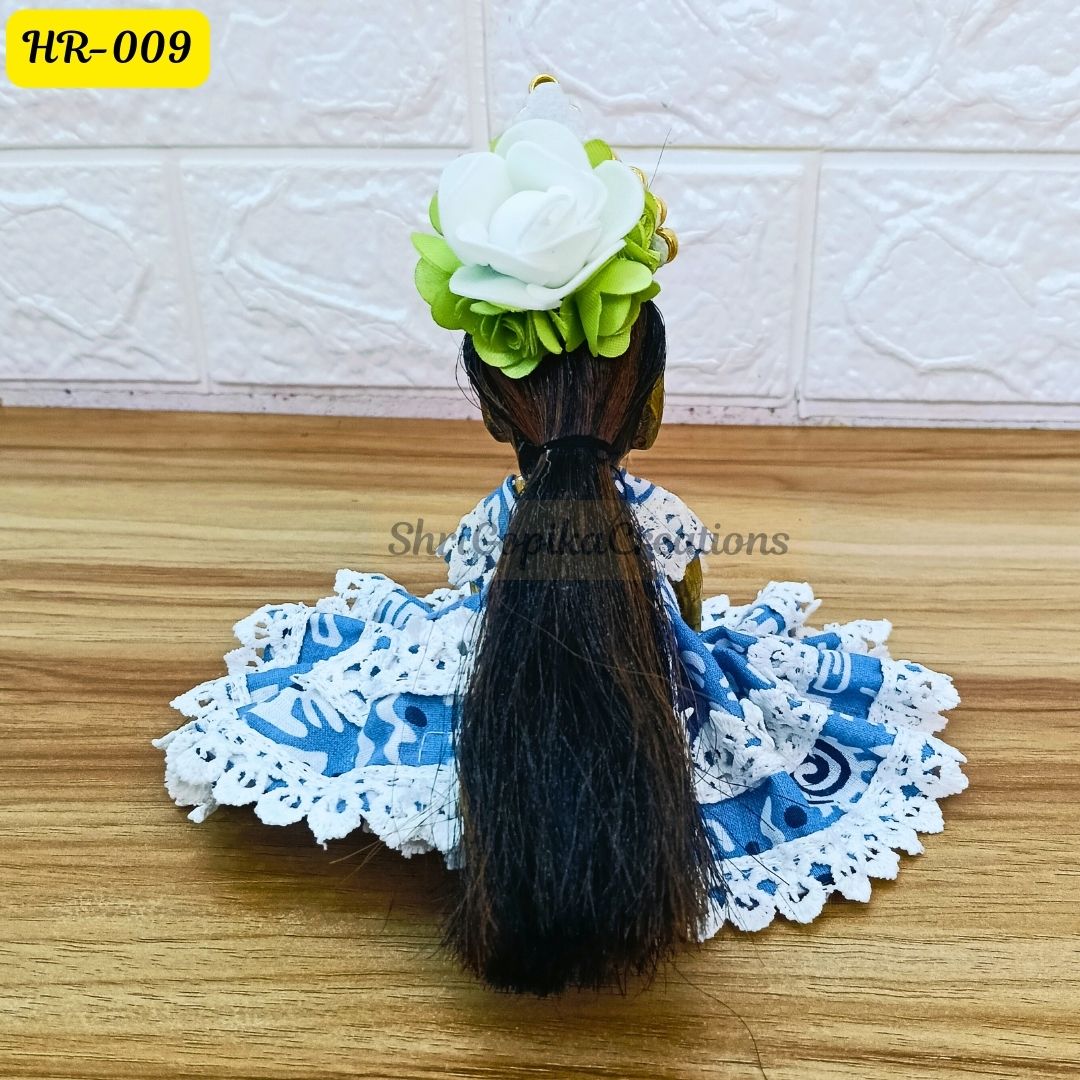 Designer Open Hair Wig for Radha  Rani Ji | Size- 2, 4 Number | HR009