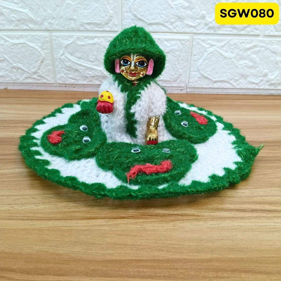 Premium Woolen Dress for Laddu Gopal Ji | SGW080 (SAME DESIGN AND RANDOM COLOUR)