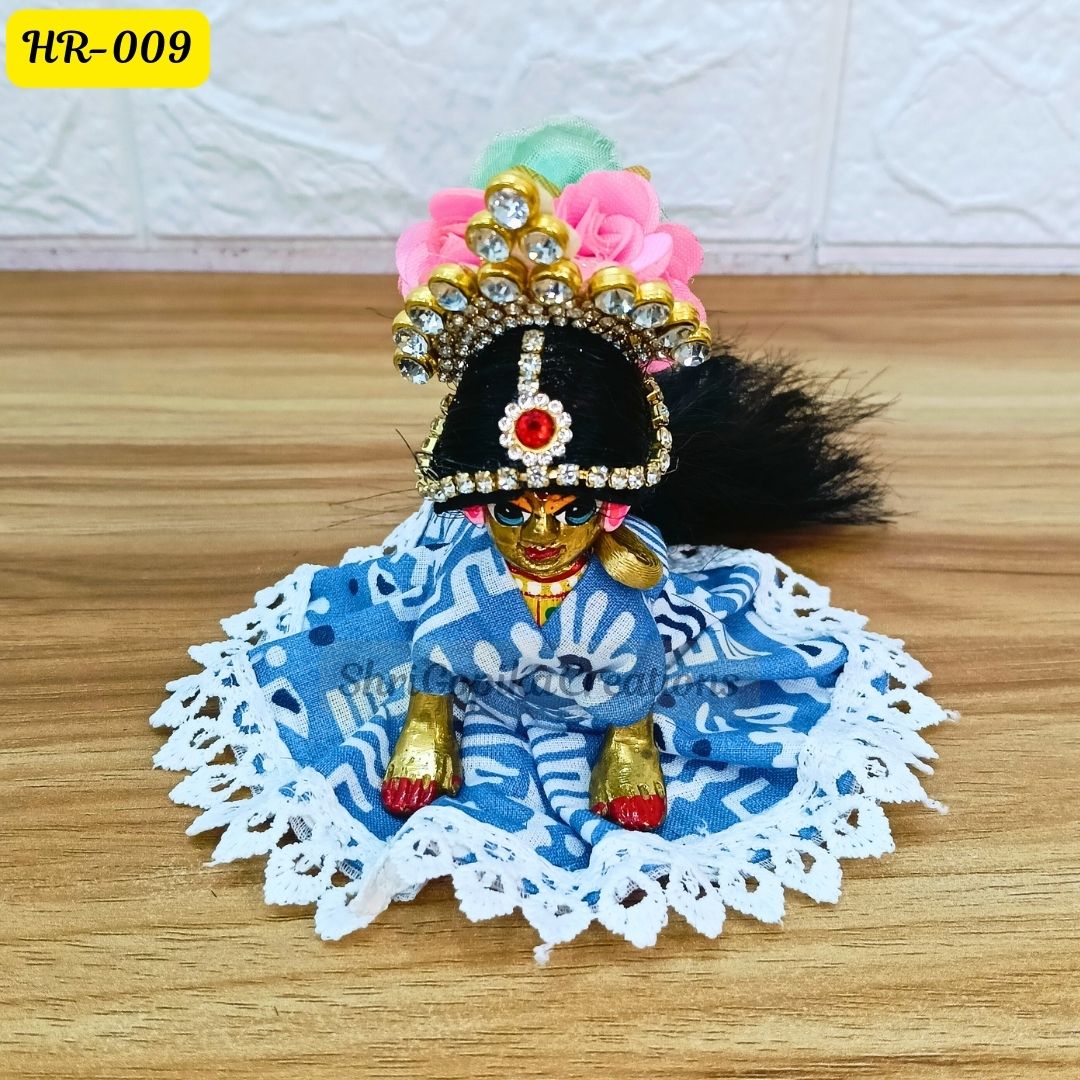 Designer Open Hair Wig for Radha  Rani Ji | Size- 2, 4 Number | HR009