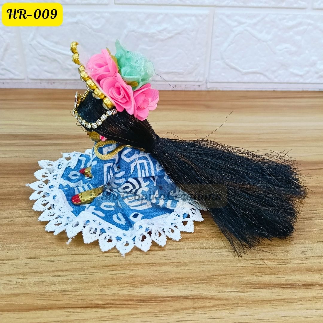 Designer Open Hair Wig for Radha  Rani Ji | Size- 2, 4 Number | HR009