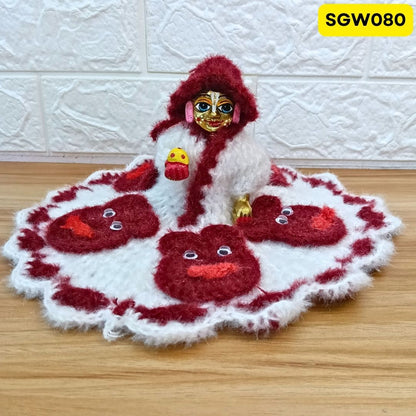 Premium Woolen Dress for Laddu Gopal Ji | SGW080 (SAME DESIGN AND RANDOM COLOUR)
