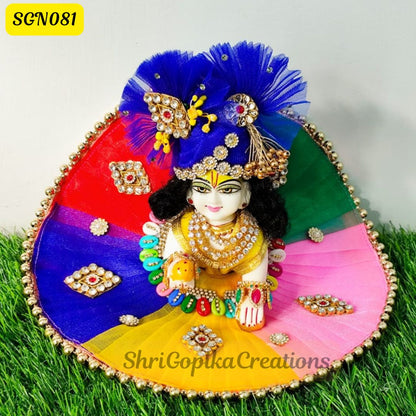 Multicolor Laddu Gopal Dress with with Matching Pagdi | SGN081