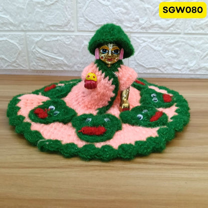 Premium Woolen Dress for Laddu Gopal Ji | SGW080 (SAME DESIGN AND RANDOM COLOUR)
