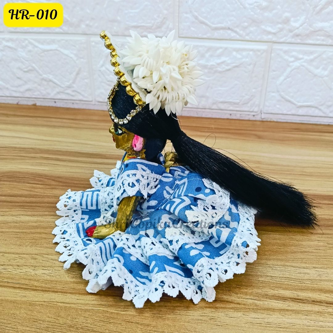 Designer Open Hair Wig for Radha  Rani Ji | Size- 5 Number | HR010