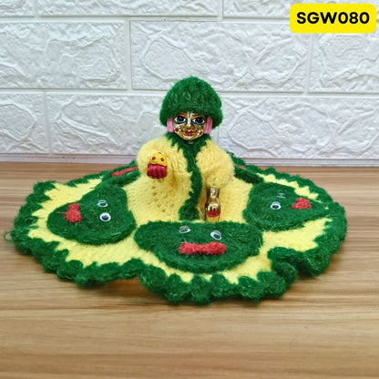 Premium Woolen Dress for Laddu Gopal Ji | SGW080 (SAME DESIGN AND RANDOM COLOUR)