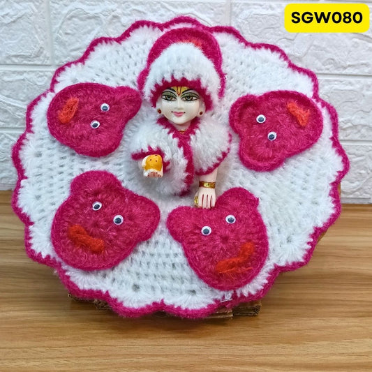 Premium Woolen Dress for Laddu Gopal Ji | SGW080 (SAME DESIGN AND RANDOM COLOUR)