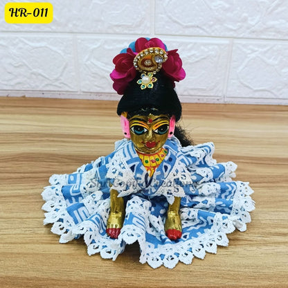 Designer Open Hair Wig for Radha  Rani Ji | Size- 5 Number | HR011