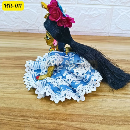 Designer Open Hair Wig for Radha  Rani Ji | Size- 5 Number | HR011