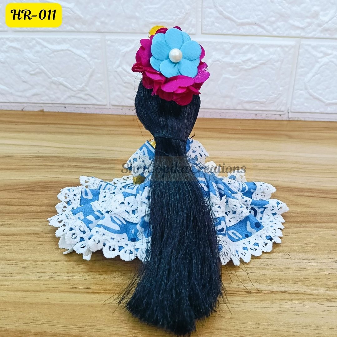 Designer Open Hair Wig for Radha  Rani Ji | Size- 5 Number | HR011