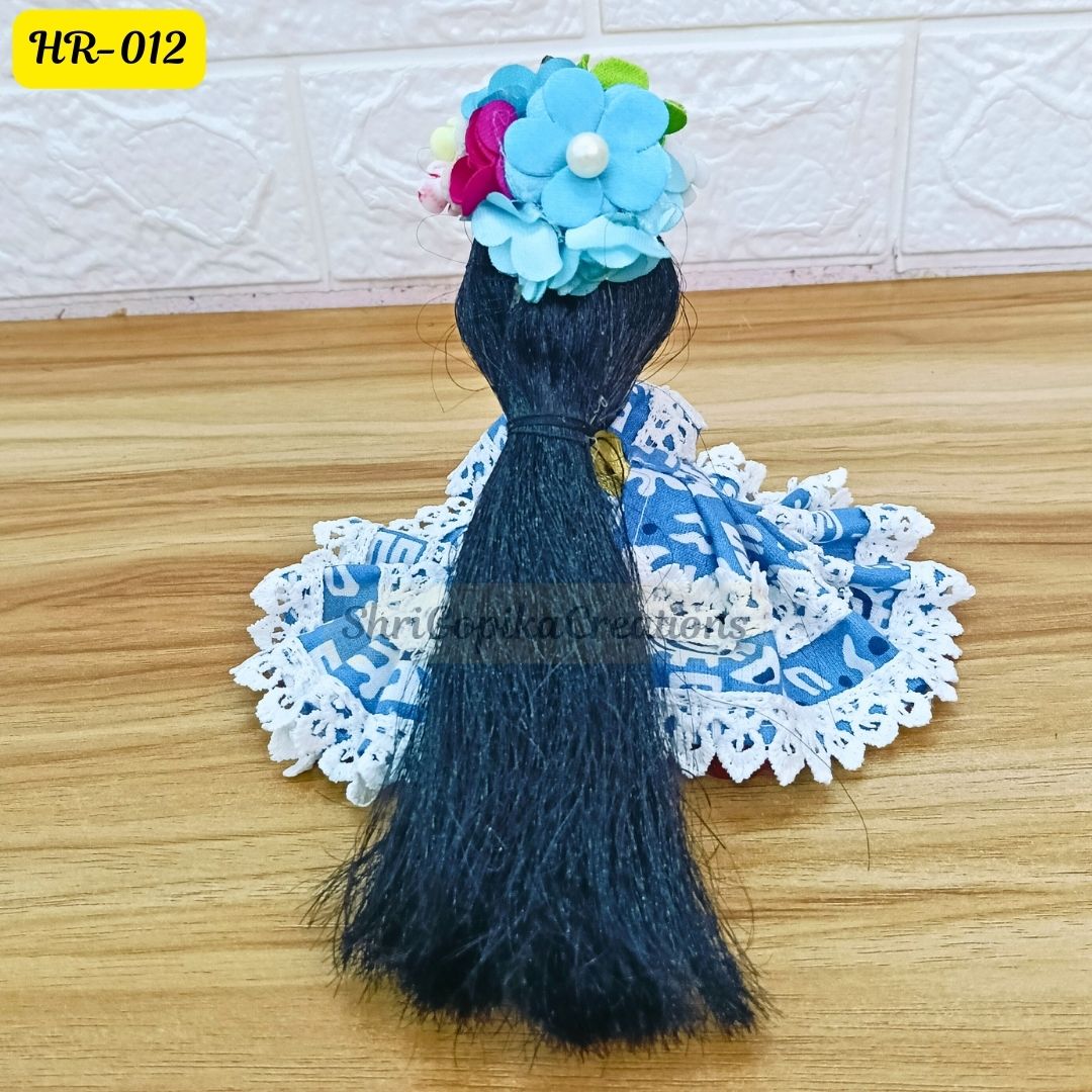 Designer Open Hair Wig for Radha  Rani Ji | Size- 5 Number | HR012
