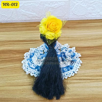 Designer Open Hair Wig for Radha  Rani Ji | Size- 5 Number | HR013