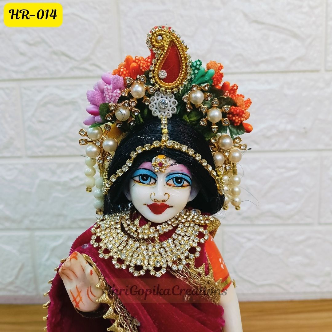 Designer Hair Wig Chhoti for Radha Rani Ji | Size- 6 Number | HR014