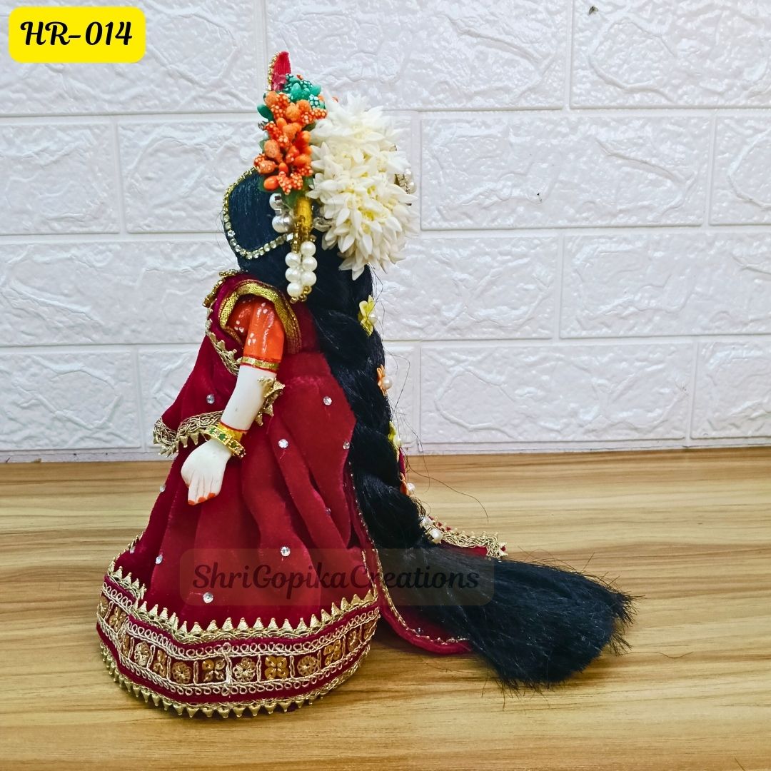 Designer Hair Wig Chhoti for Radha Rani Ji | Size- 6 Number | HR014