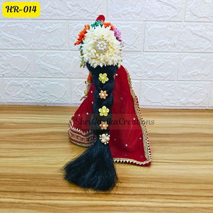 Designer Hair Wig Chhoti for Radha Rani Ji | Size- 6 Number | HR014