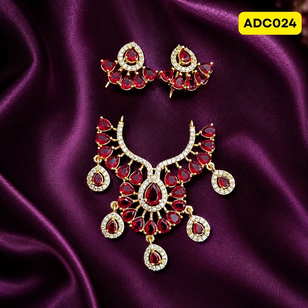 Laddu Gopal Ji Necklace | ADC024 - red
