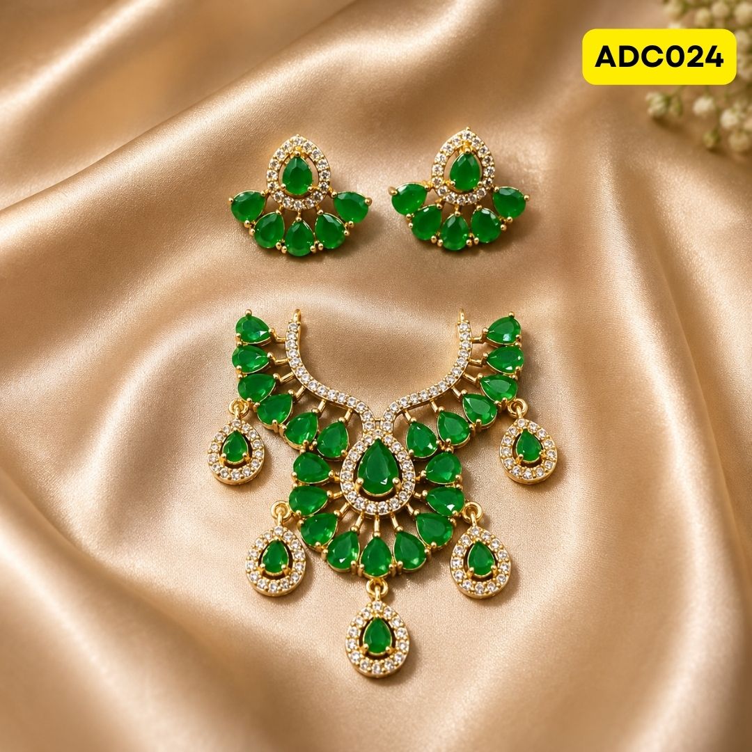 Laddu Gopal Ji Necklace | ADC024 - green