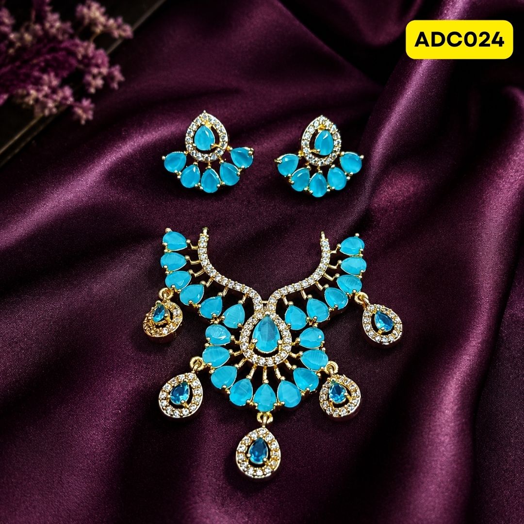 Laddu Gopal Ji Necklace | ADC024 - turquoise