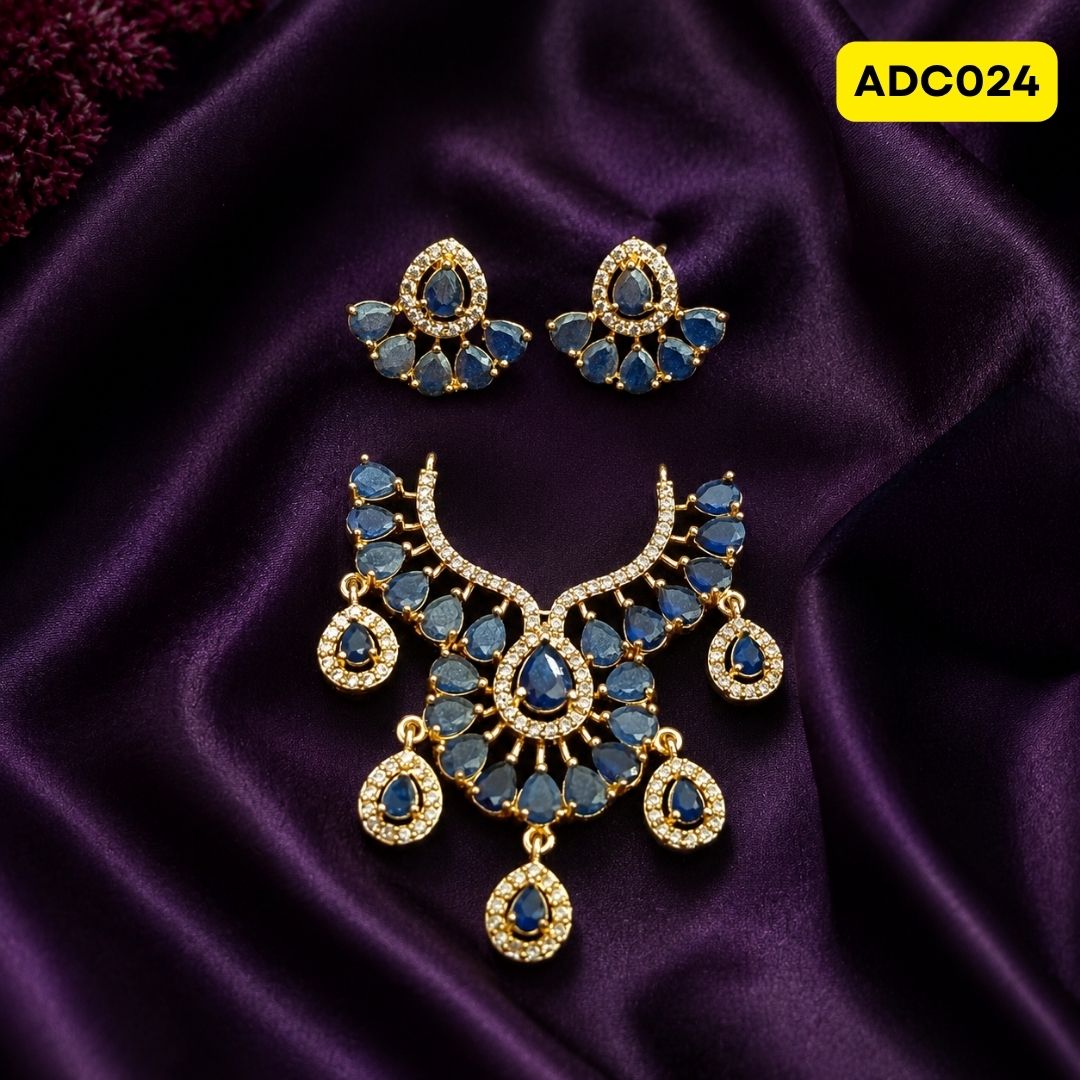 Laddu Gopal Ji Necklace | ADC024 - dark-blue