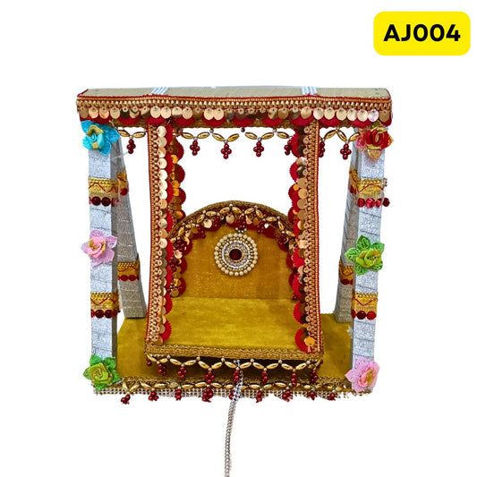 Laddu Gopal Ji Jhula (10 Inch X10 Inch)-AJ004