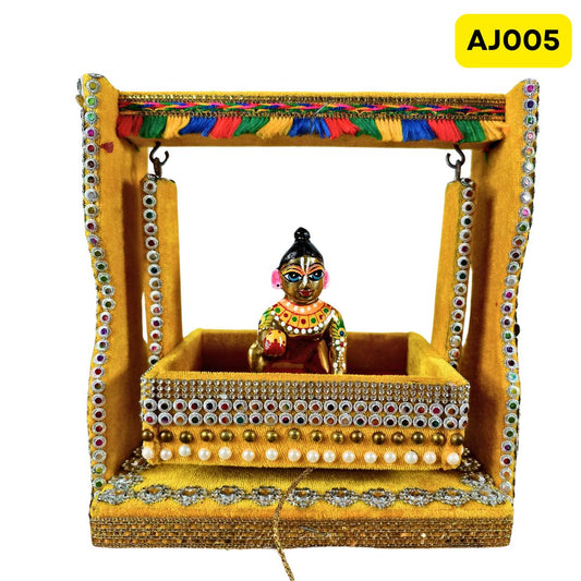Laddu Gopal Ji Jhula (8 Inch X8Inch)-AJ005