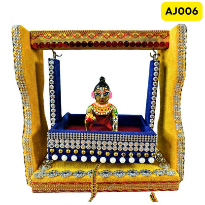 Laddu Gopal Ji Jhula (8 Inch X8Inch)-AJ006