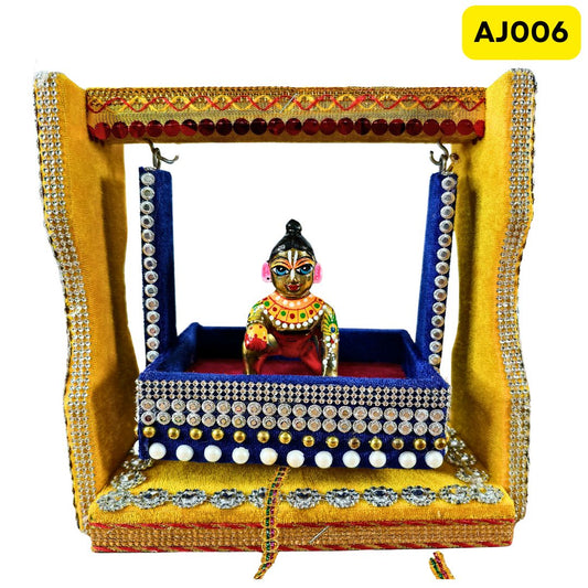 Laddu Gopal Ji Jhula (8 Inch X8Inch)-AJ006