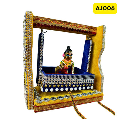 Laddu Gopal Ji Jhula (8 Inch X8Inch)-AJ006