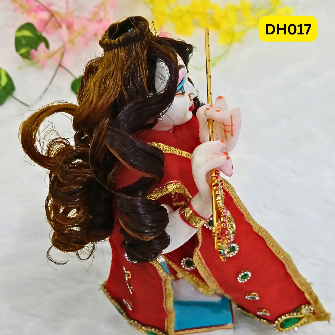 Designer Highlighted Curly Hair Wig for Laddu Gopal, Bal Radha and RK- DH017