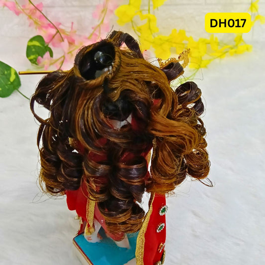 Designer Highlighted Curly Hair Wig for Laddu Gopal, Bal Radha and RK- DH017