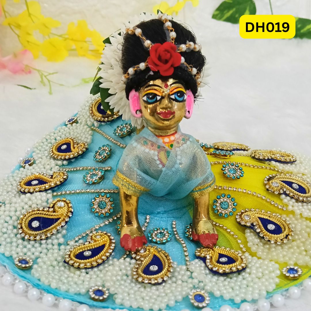 Designer Gajra Juda Wig for Bal Radha- DH019