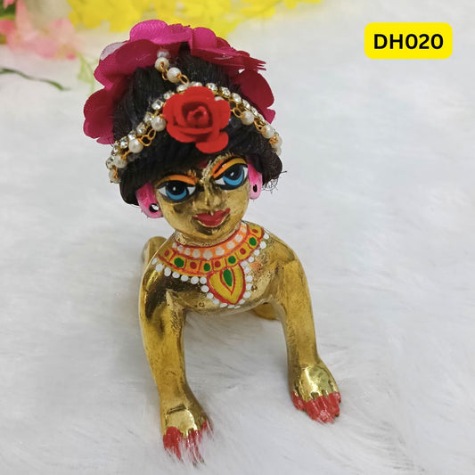 Designer Flower Juda Wig for Bal Radha- DH020