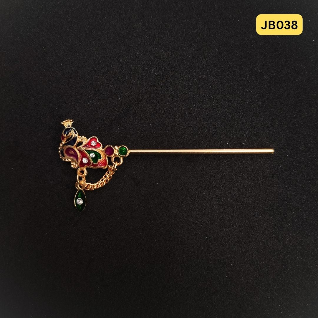 Peacock Bansuri for Laddu Gopal Ji (size 3,4) |JB038