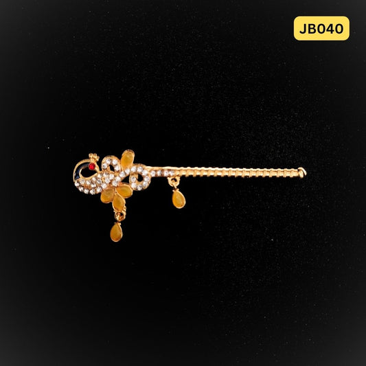 Peacock Bansuri for Laddu Gopal Ji (size 2,3) |JB040