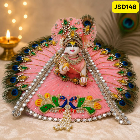 Onion Designer Laddu Gopal Poshak with Matching Pagdi | JSD148