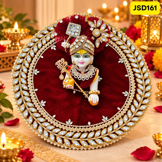 Diwali Special Fancy Poshak for   Laddu Gopal Ji with Matching Pagdi | JSD161