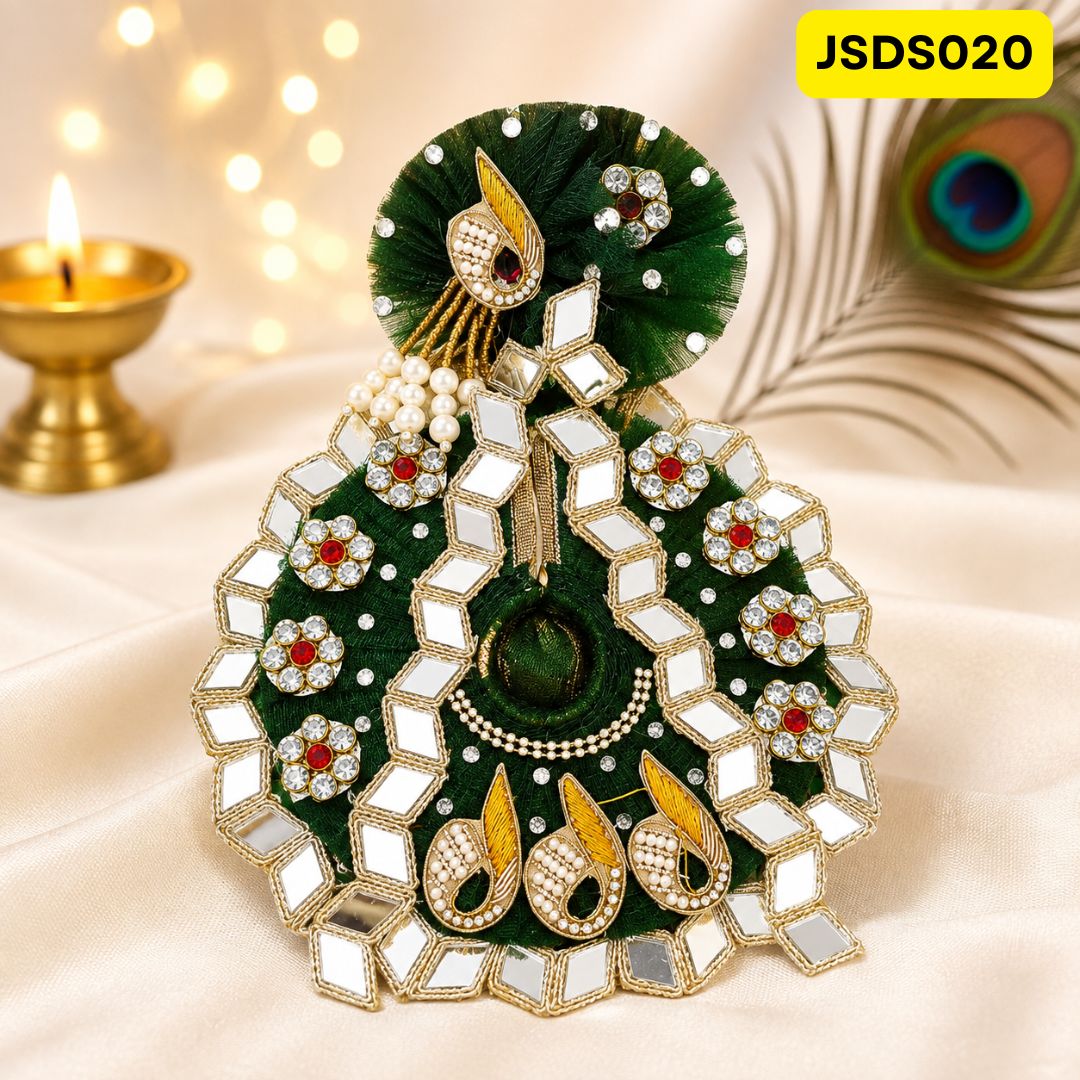 Bottle Green Laddu Gopal Poshak for Small Sizes (0-3)| JSDS020