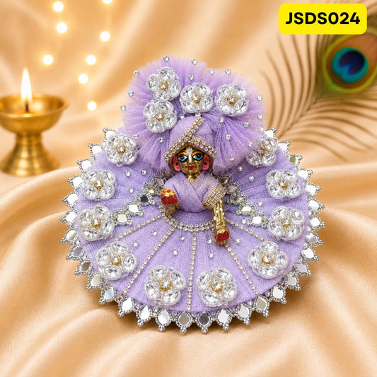 Lavender Laddu Gopal Poshak for Small Sizes (0-3)| JSDS024