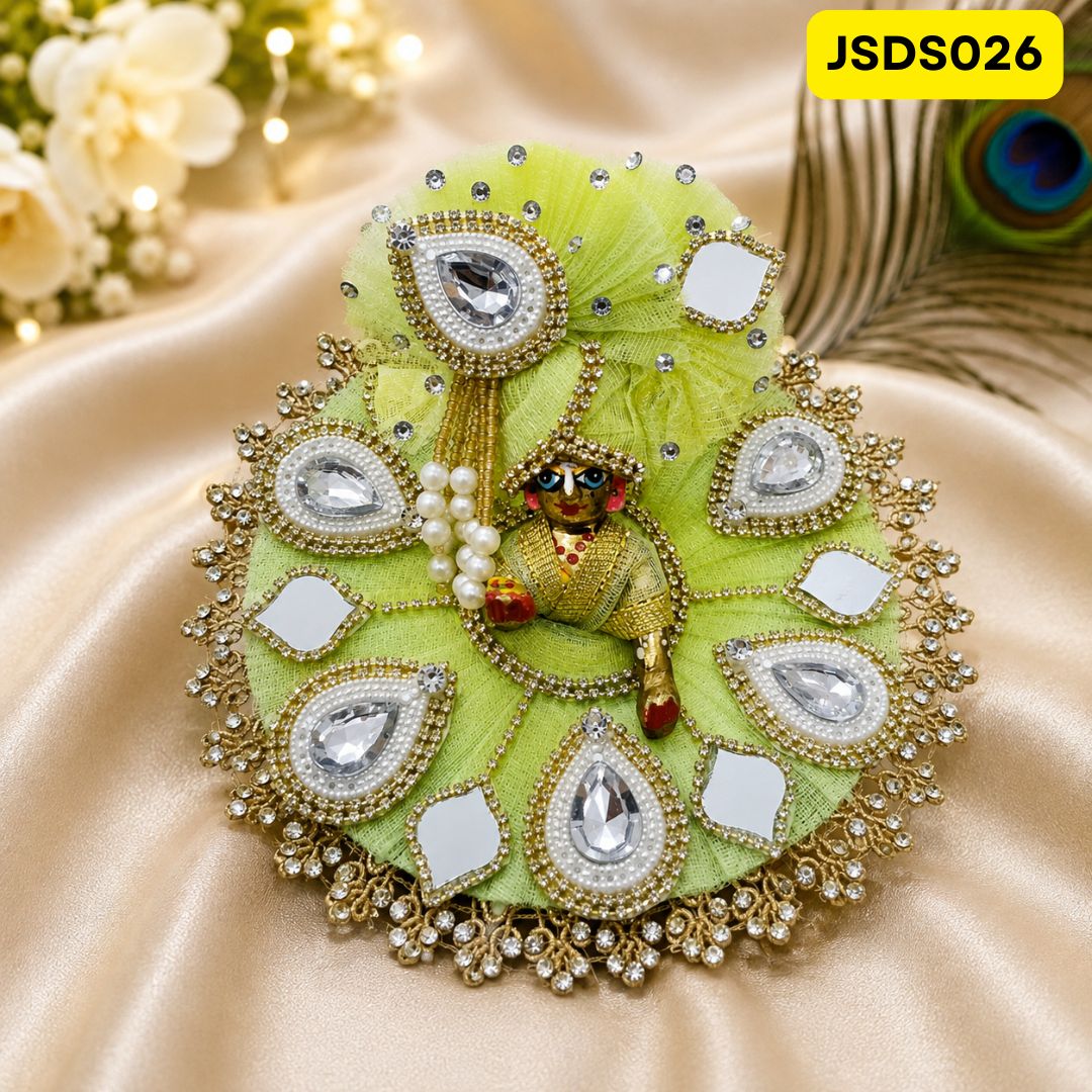 Pista Green Laddu Gopal Poshak for Small Sizes (0-3)| JSDS026