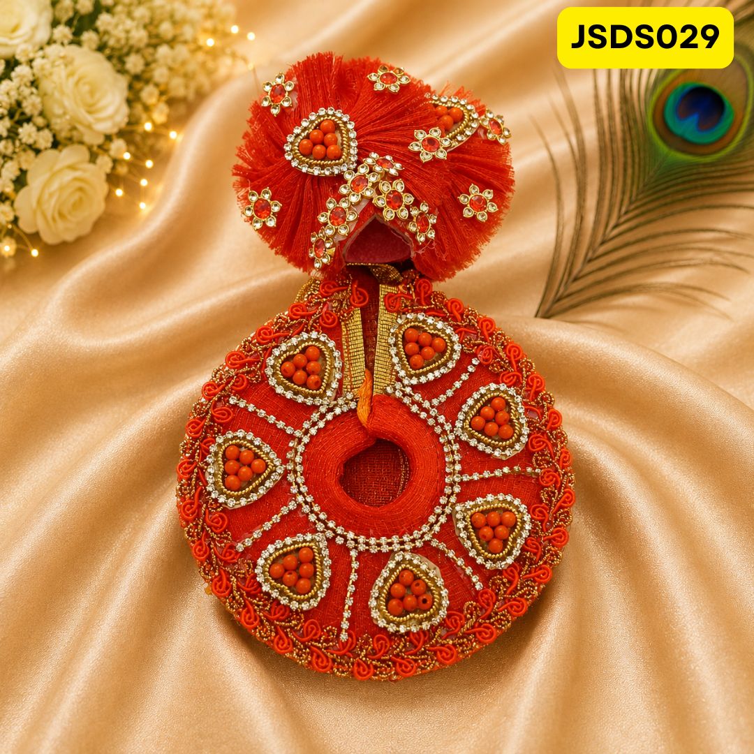 Orange Laddu Gopal Poshak for Small Sizes (0-3)| JSDS029