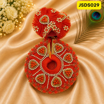 Orange Laddu Gopal Poshak for Small Sizes (0-3)| JSDS029