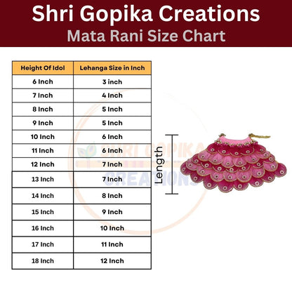 Yellow and Red Jaipuri Mata Rani Poshak || SGMR045