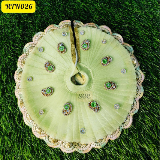 Pista Green Poshak for Laddu Gopal | Size- 4 No. | RTN026