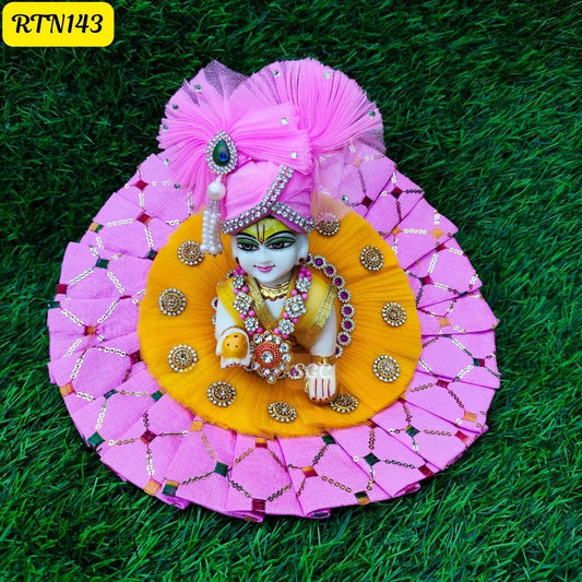 Pink Stone Work  Poshak for Laddu Gopal|Size- 5  No. | RTN143