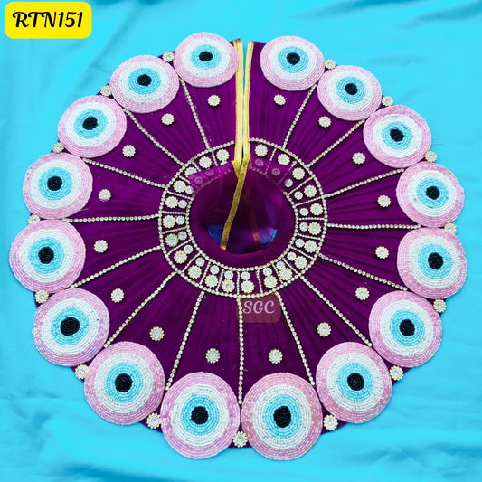 Wine Color Evil Eye Poshak for Laddu Gopal | Size- 5 No. | RTN151