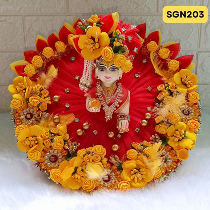 Diwali Special heavily Decorated Bouquet  Poshak for Laddu Gopal Ji - SGN203