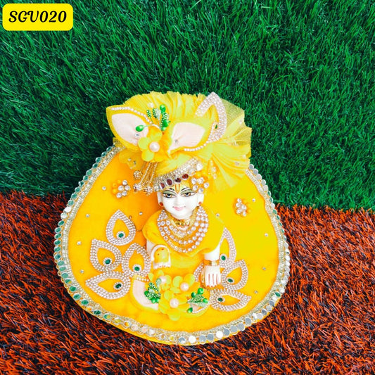 Yellow Laddu Gopal Poshak – Elegance for Basant Panchami | SGV020